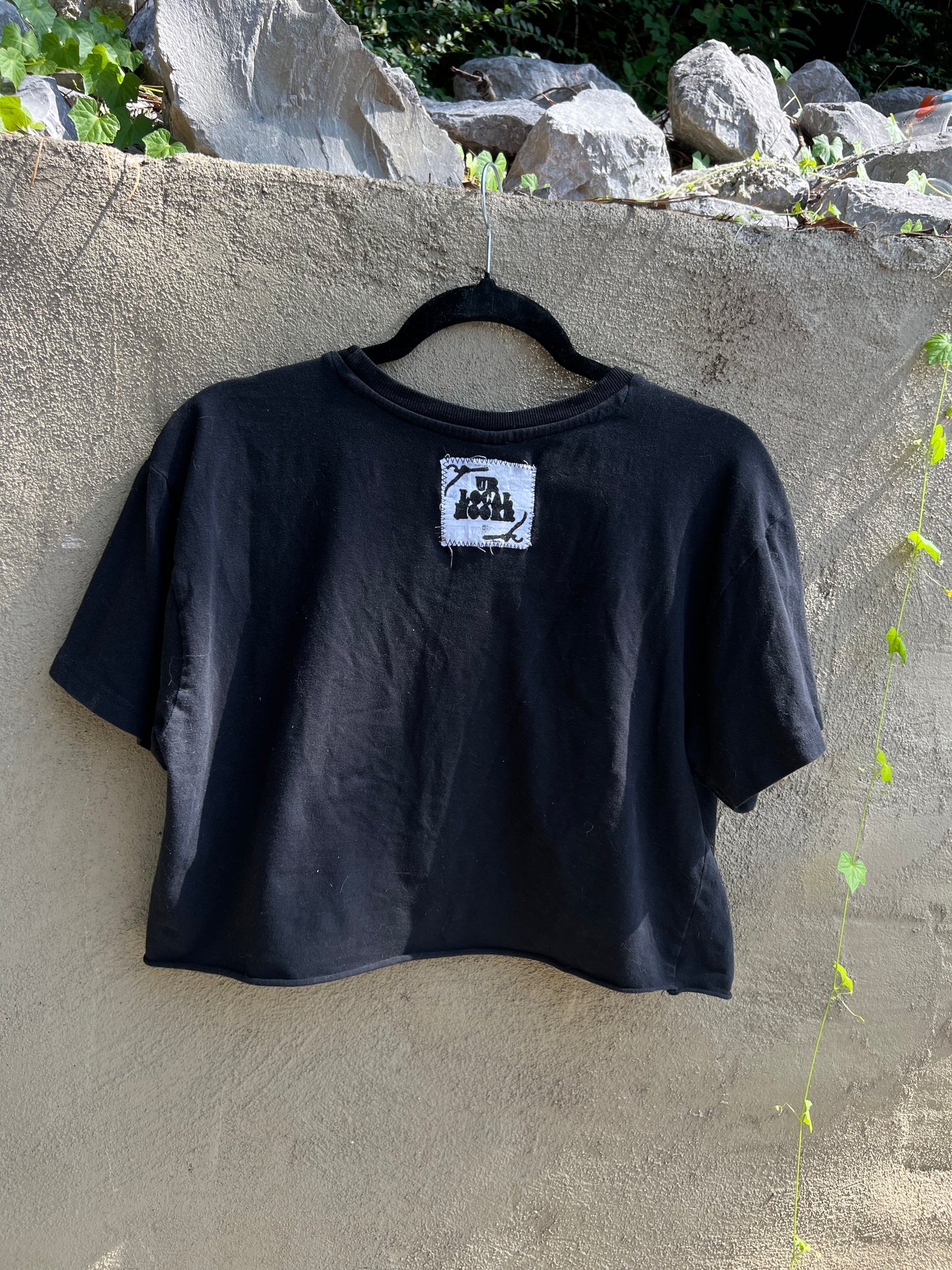 Dog Teeth - Black Cropped Tshirt