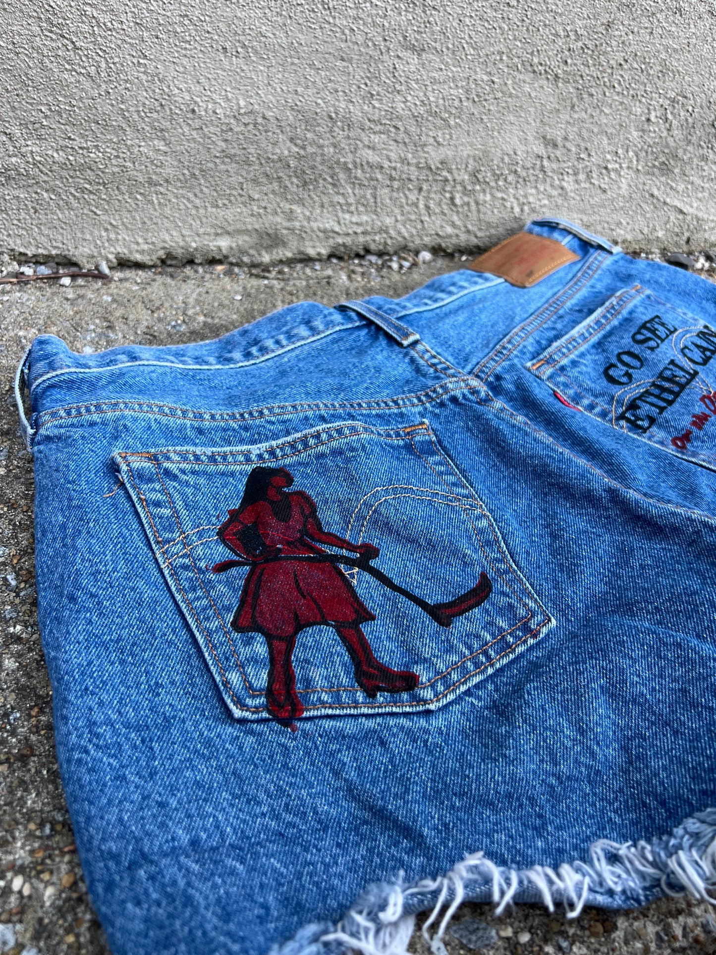 Go See Ethel Cain or the Devil Will Get You -  Levi Denim Shorts