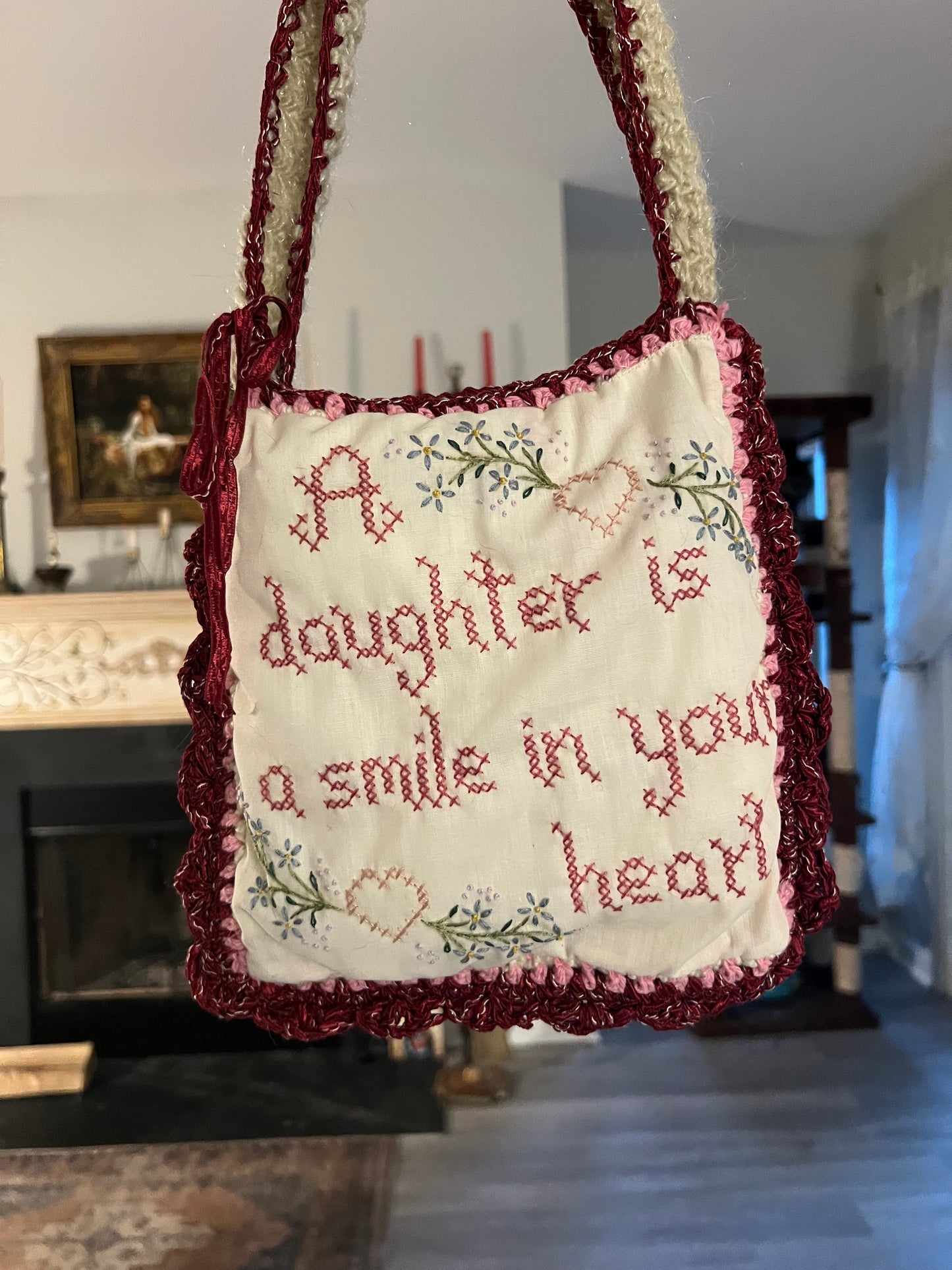 Vintage Floral Mini Tote