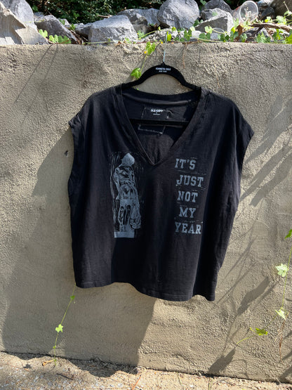 Not My Year - Black Muscle Tee