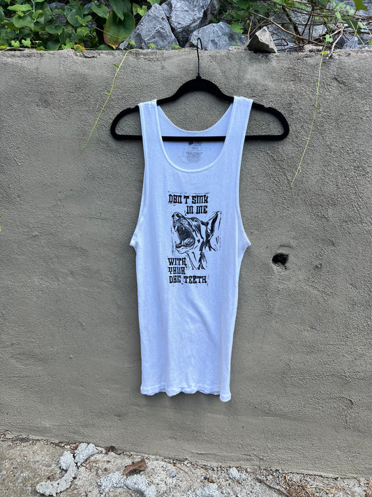 Dog Teeth - White Tank Top