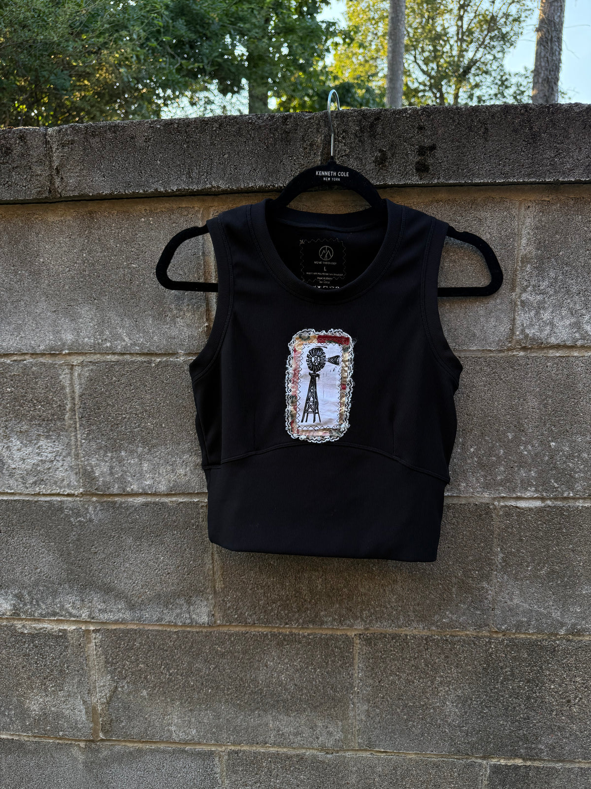 Windmill Patchwork - Black Tank Top