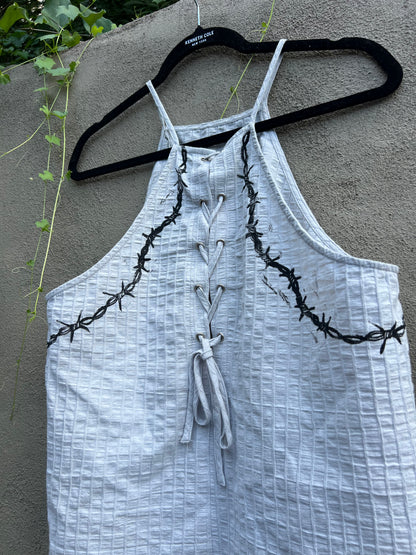 Dog Teeth - Grey Tank Top
