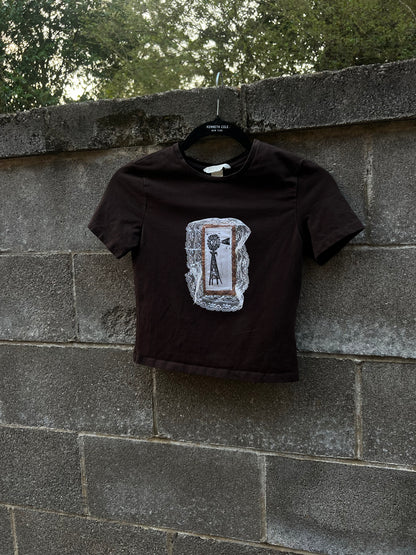 Windmill Patchwork - Brown Baby Tee