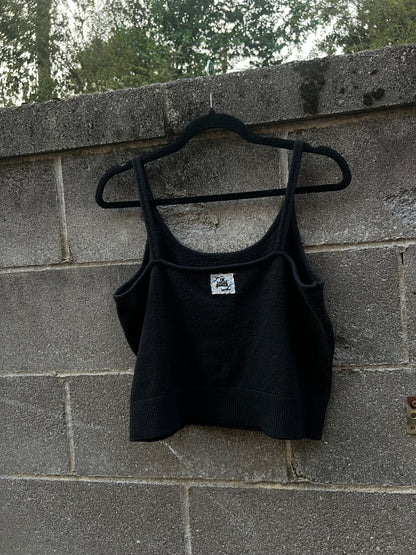 Perverts - Black Knit Tank Top - ON