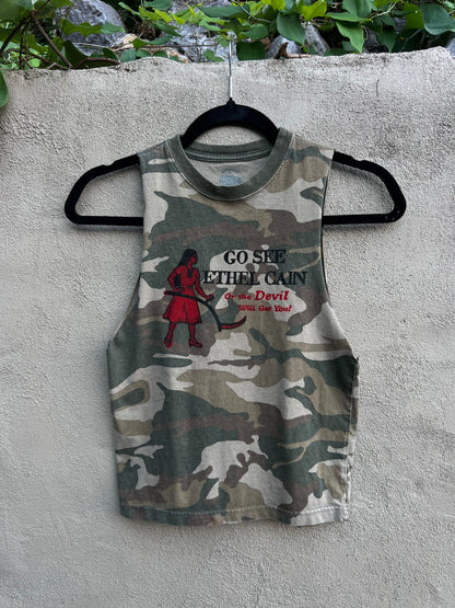 Go See Ethel Cain or the Devil Will Get You - Camo Faded Glory Muscle Tank