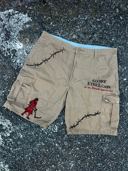 Go See Ethel Cain or the Devil Will Get You - Wrangler Cargo Shorts