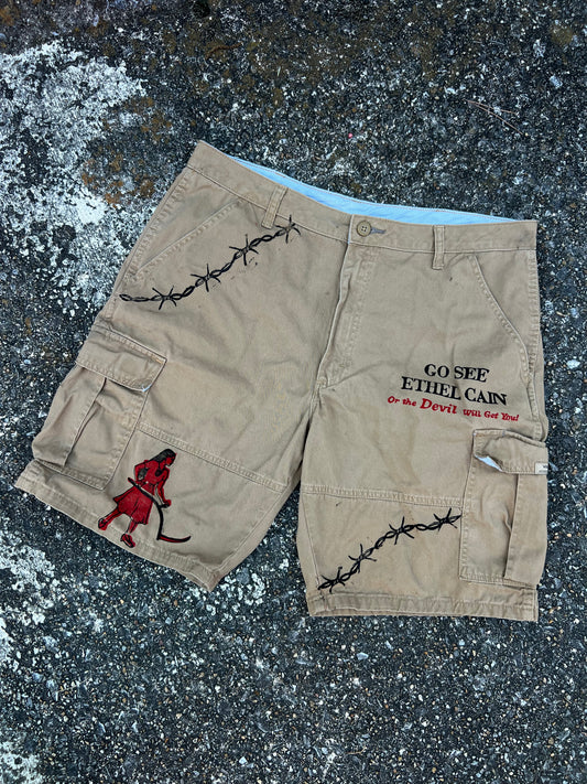 Go See Ethel Cain or the Devil Will Get You - Wrangler Cargo Shorts