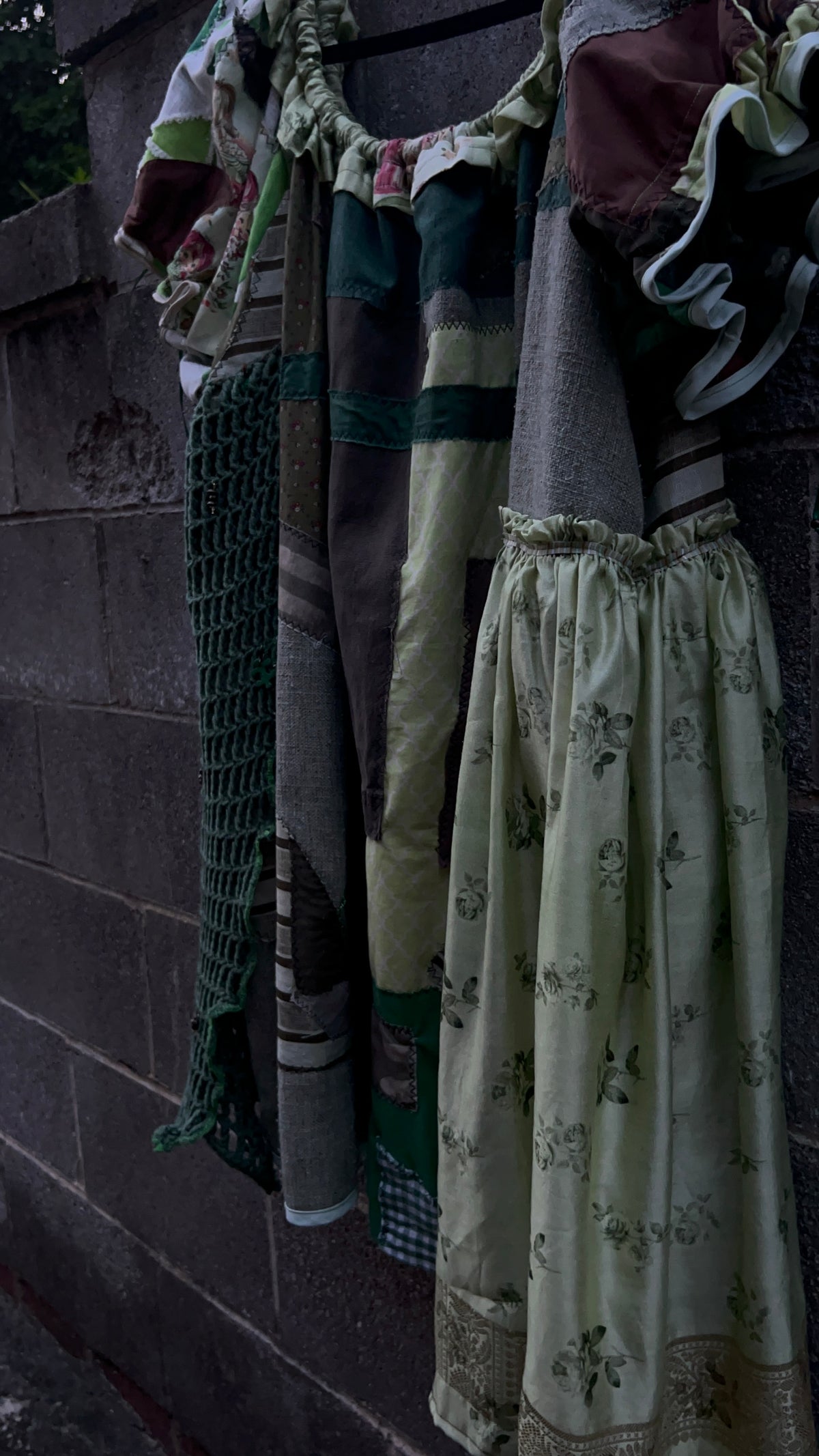 Green Scraps - Babydoll Dress