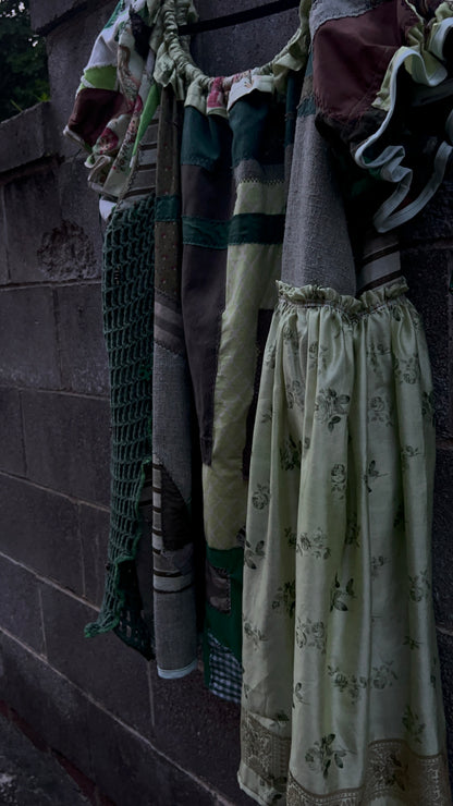 Green Scraps - Babydoll Dress