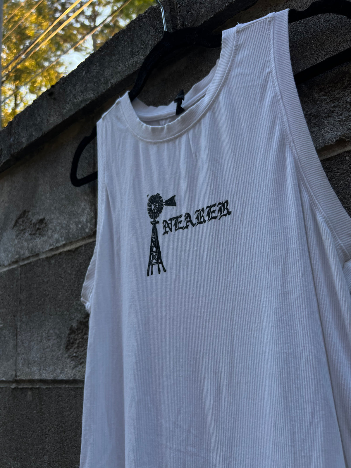 Nearer - White Tank Top