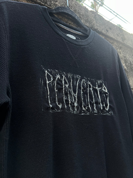 Perverts - Black Longsleeve Shirt - ON