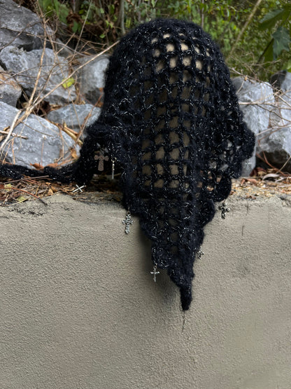 Sacrificial Shroud - Black Mohair