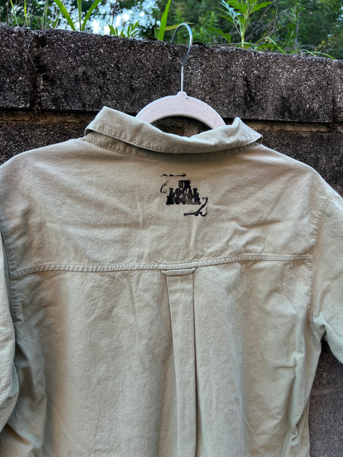 Go See Ethel Cain or the Devil Will Get You - White Stag Green Button Down Shirt