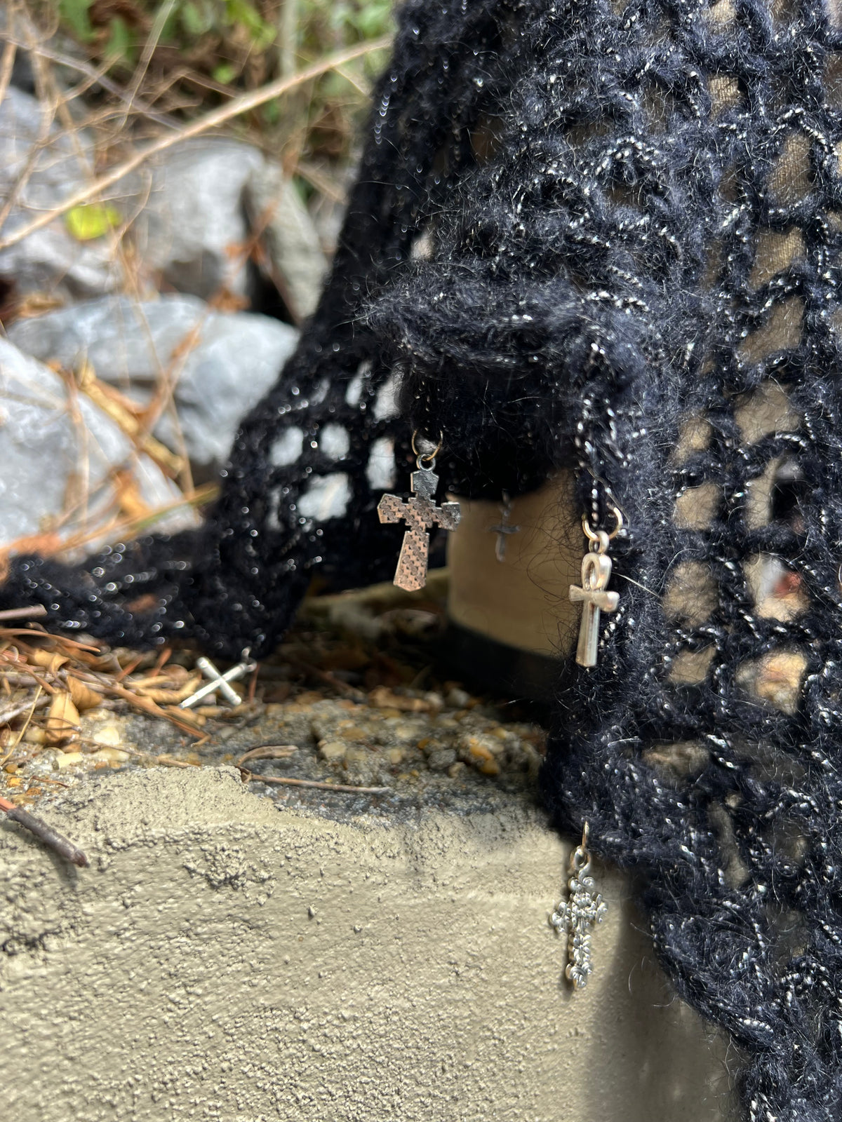 Sacrificial Shroud - Black Mohair