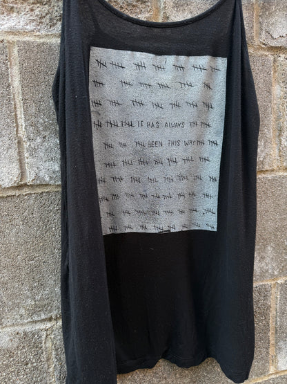 It Has Always Been This Way - Black Tank Top - spaghetti straps