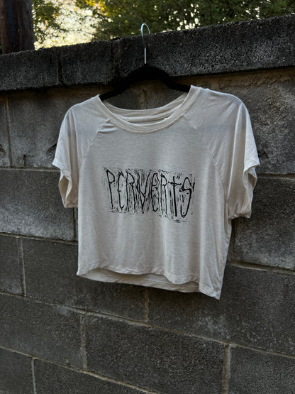 Perverts - Cream Cropped Top - OA