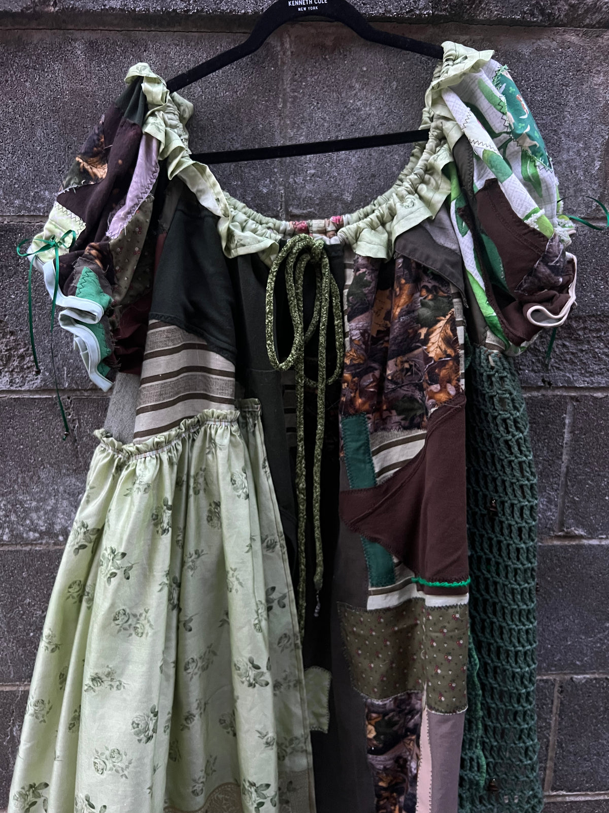 Green Scraps - Babydoll Dress