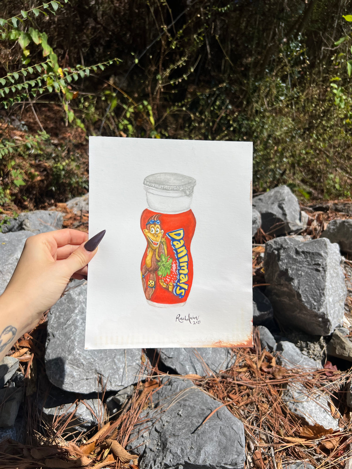 FLASH SALE - Danimals Drinkable Yogurt Watercolor - Giclee