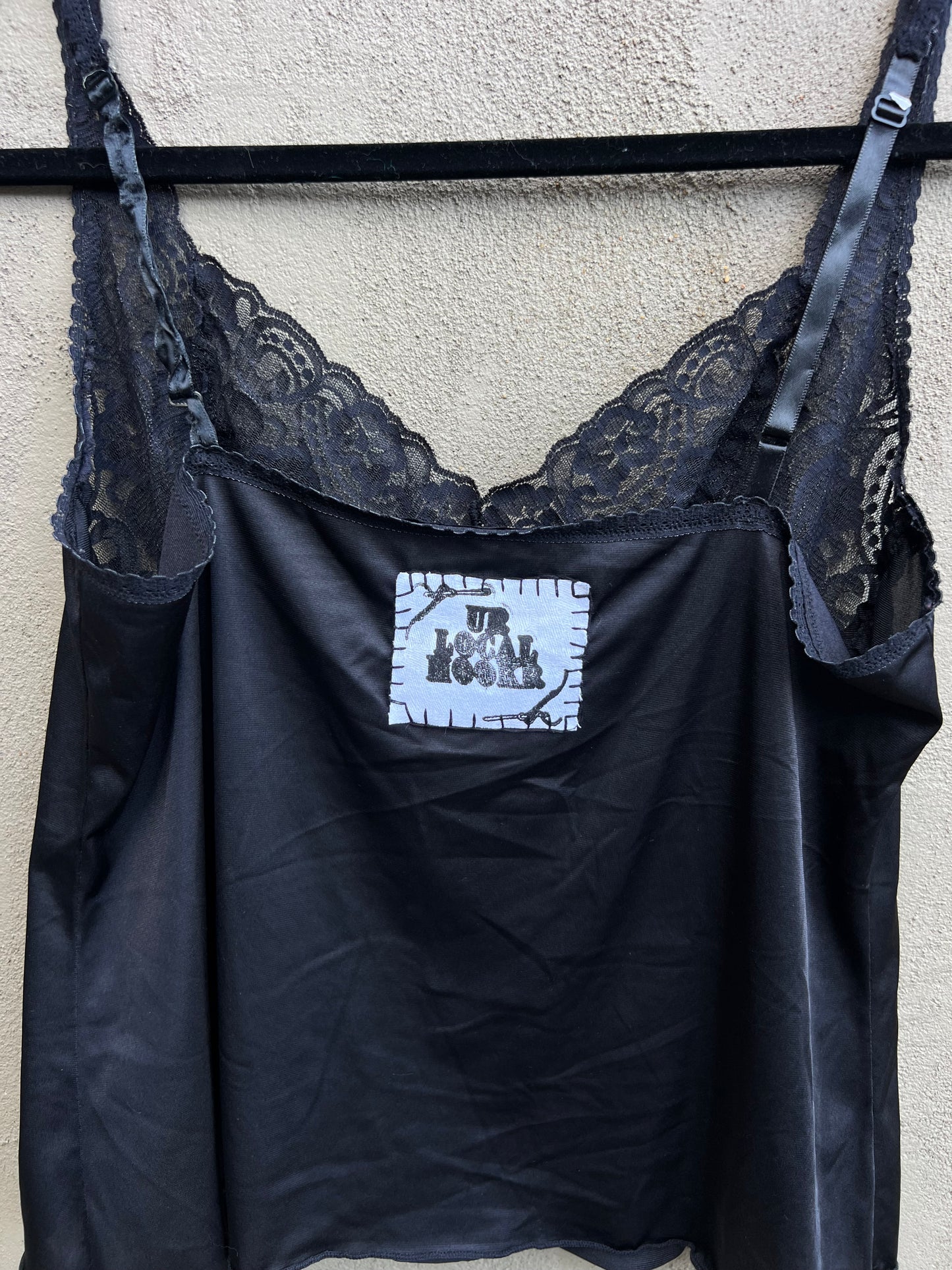 Go See Ethel Cain or the Devil Will Get You -  Vintage black lace front tank