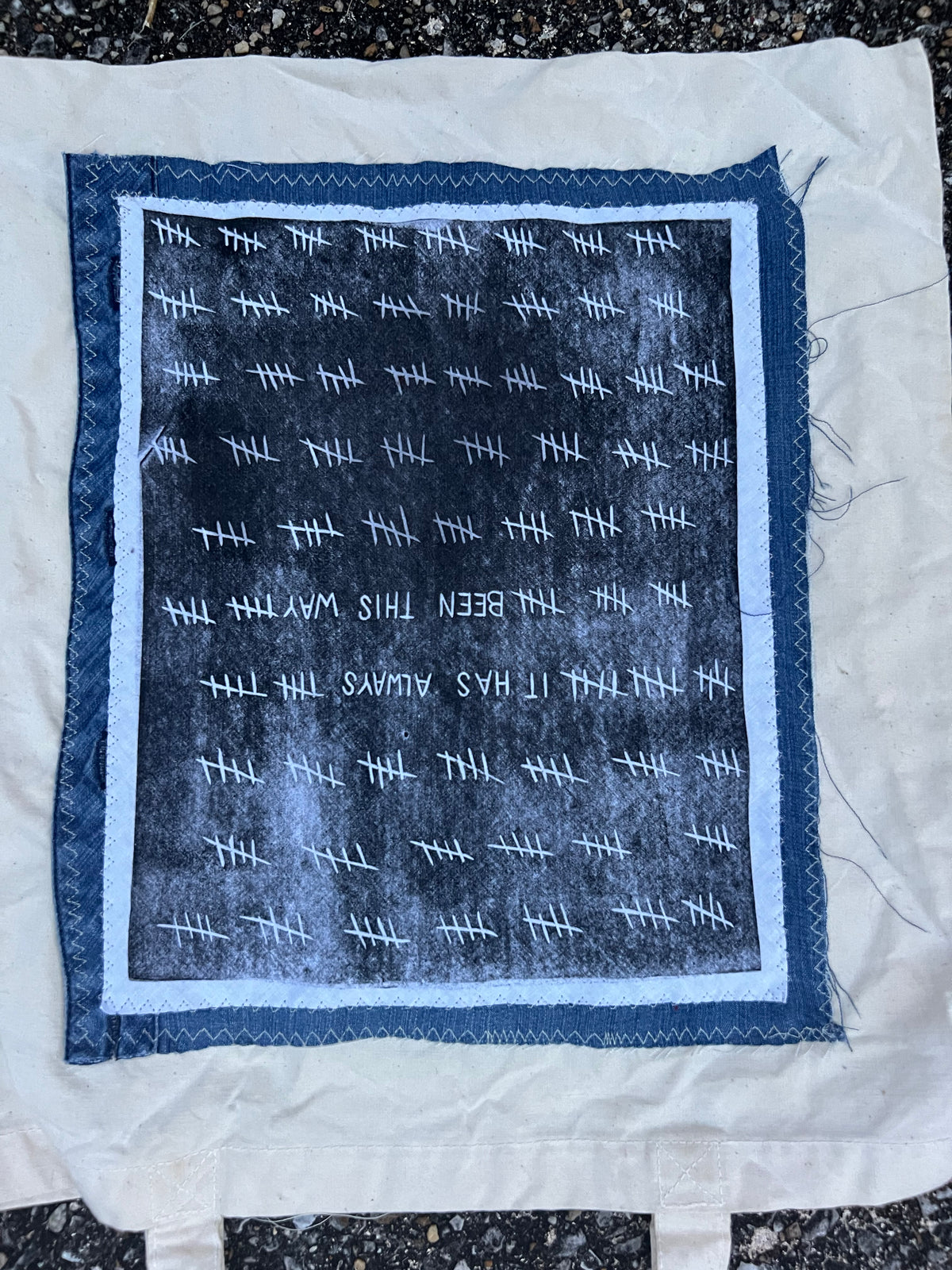 It Has Always Been This Way - Patchwork Canvas Tote Bag