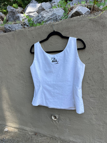 Dog Teeth - White Tank Top