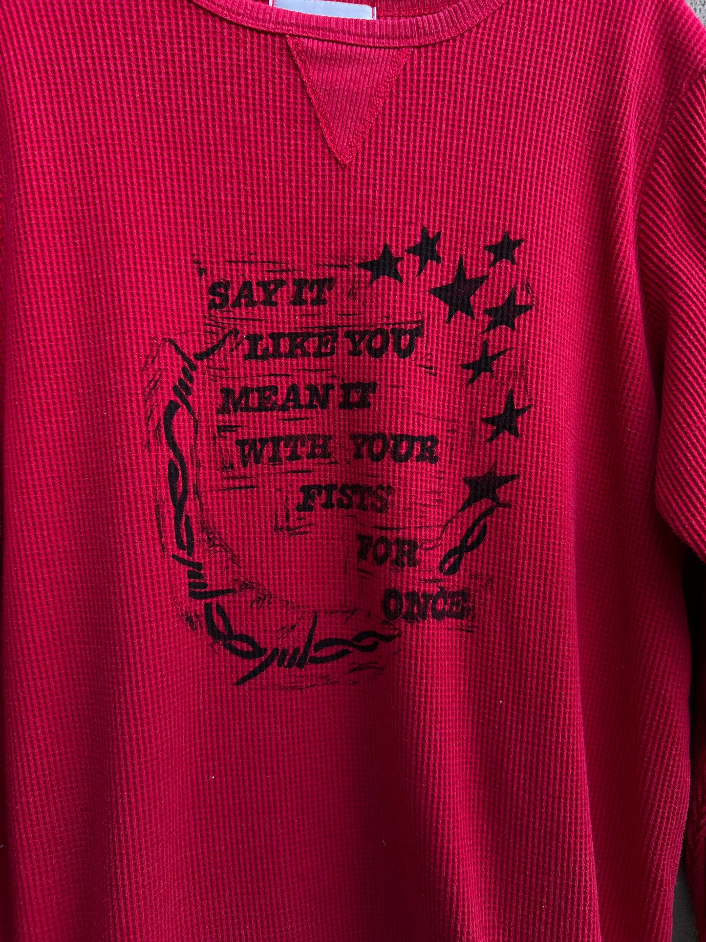 Like You Mean It - Vintage Red Pullover