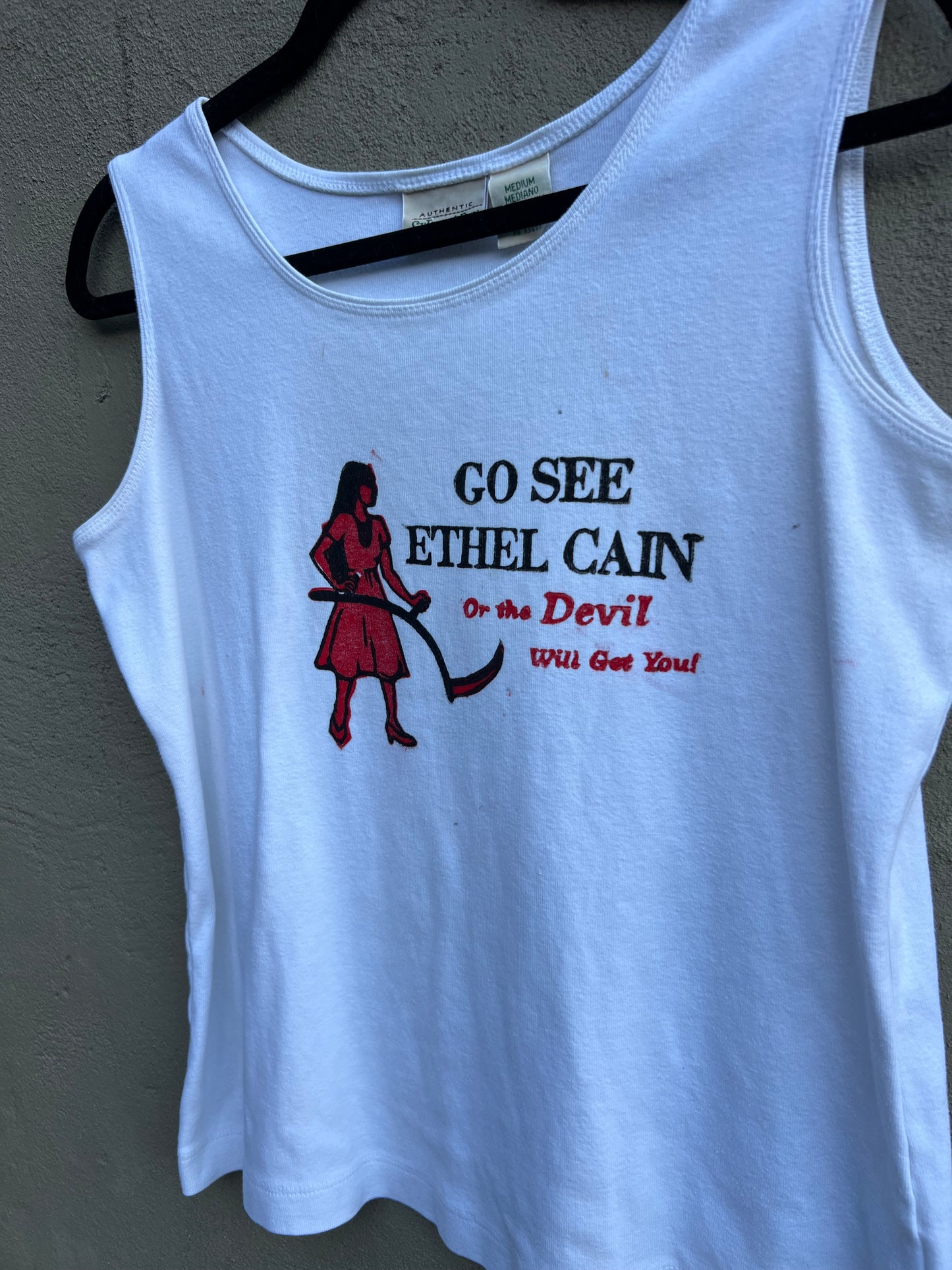 Go See Ethel Cain or the Devil Will Get You - White St John’s Bay Tank
