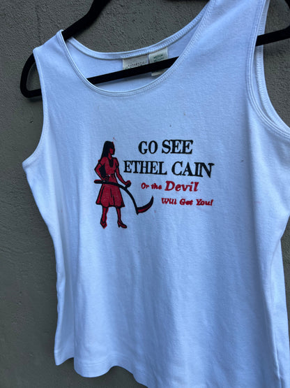 Go See Ethel Cain or the Devil Will Get You - White St John’s Bay Tank
