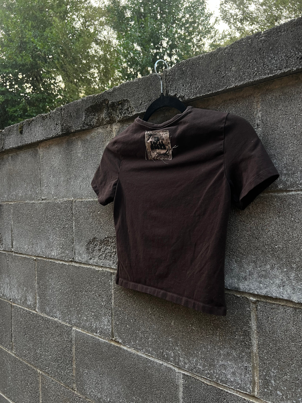 Windmill Patchwork - Brown Baby Tee
