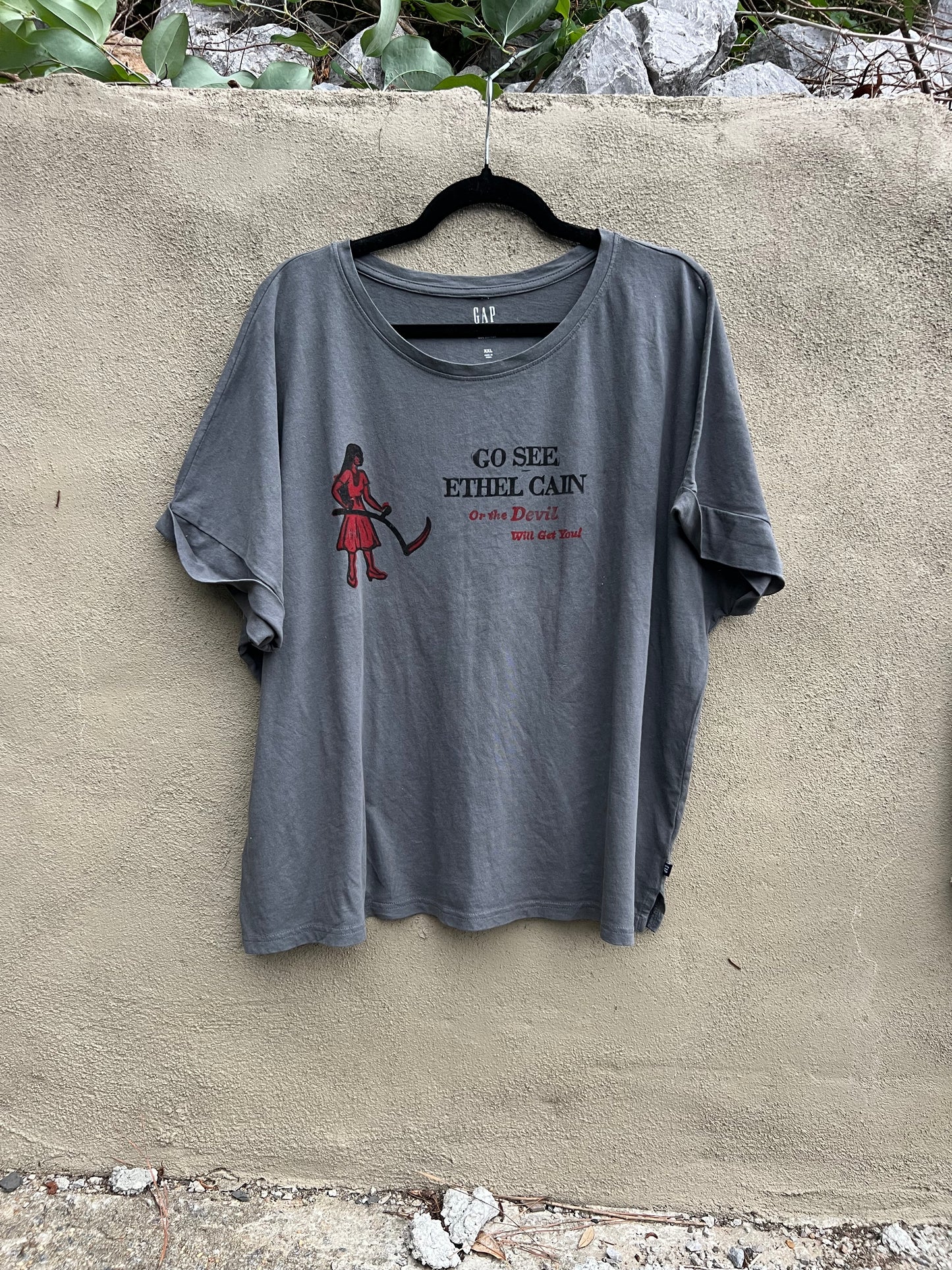Go See Ethel Cain or the Devil Will Get You - GAP Boxy Tshirt
