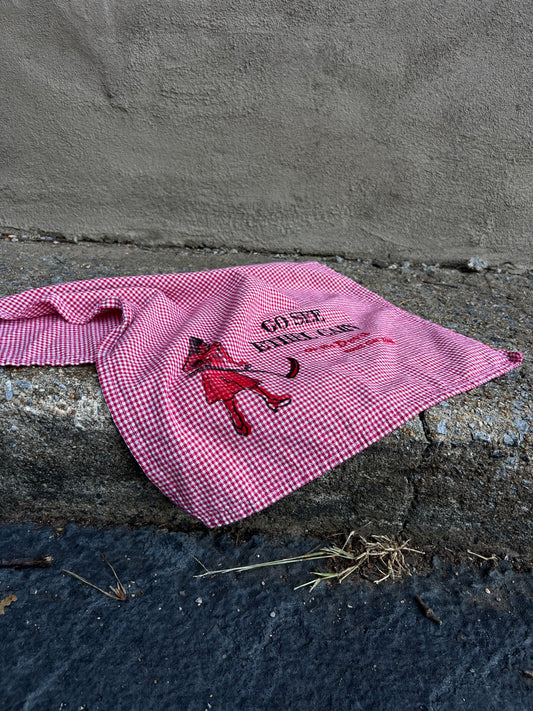 Go See Ethel Cain or the Devil Will Get You - Red Gingham Hand Towel