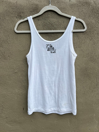 Go See Ethel Cain or the Devil Will Get You - White ON Tank Top