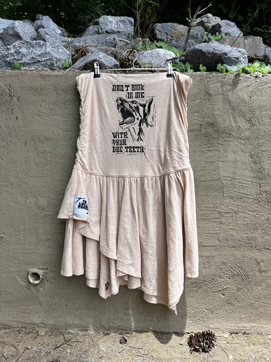 Dog Teeth - tan dress