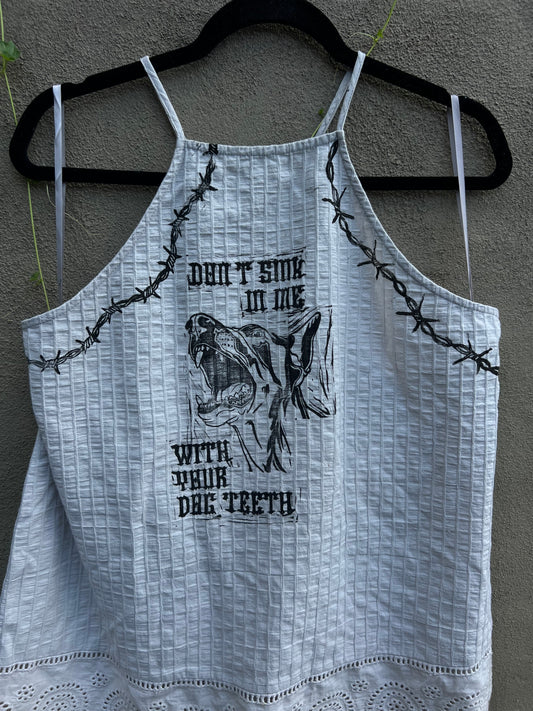 Dog Teeth - Grey Tank Top
