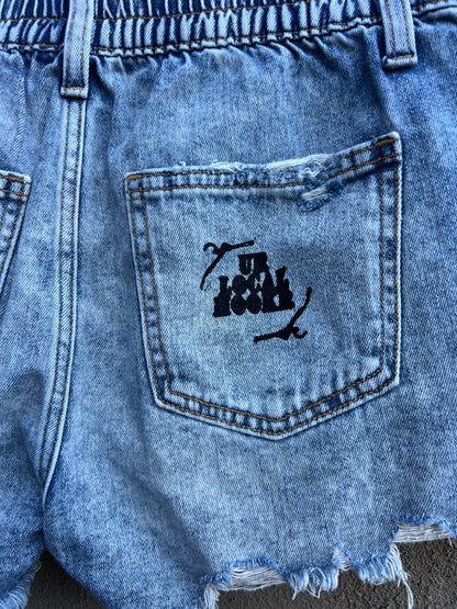 Dog Teeth - Denim Shorts