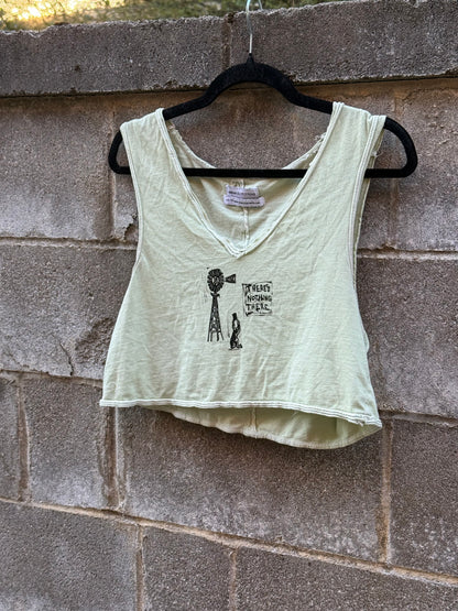 Mini Prints Collage - Green Tank Top - UO