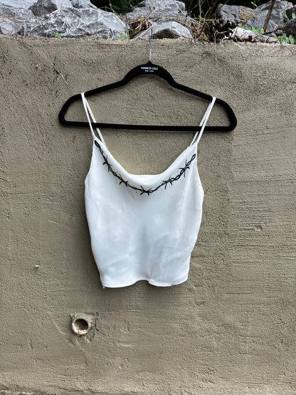 Barbed Wire - White Tank Top