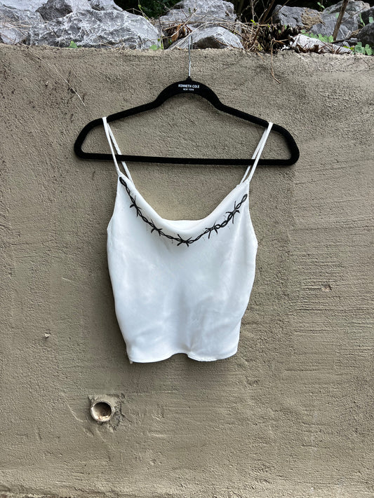 Barbed Wire - White Tank Top