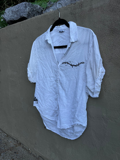 Like You Mean It - White Collared Shirt