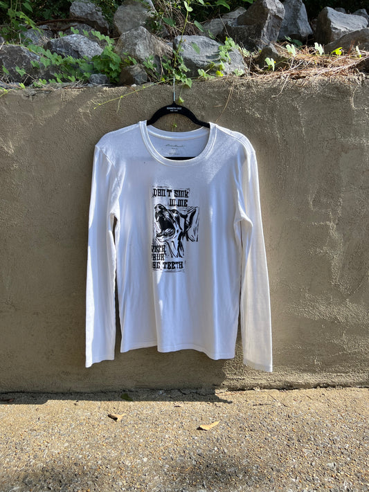 Dog Teeth - White Long-Sleeve Tshirt