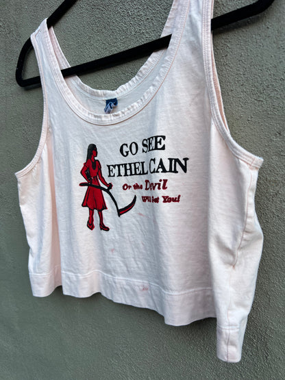 Go See Ethel Cain or the Devil Will Get You - Peach Old Navy Tank