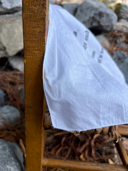 You Know It’s Not - Alter Cloth / Vintage Handkerchief - no. 1