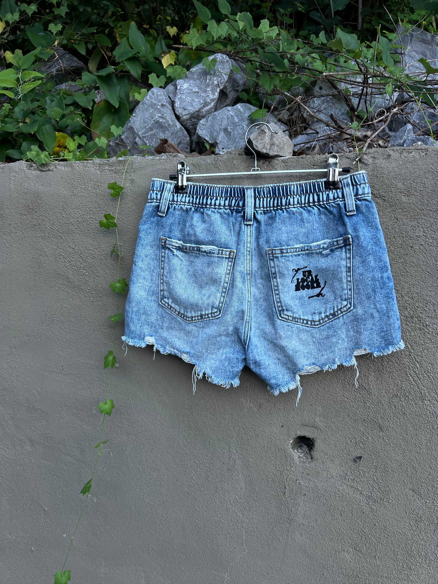 Dog Teeth - Denim Shorts
