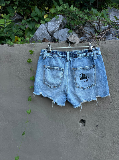 Dog Teeth - Denim Shorts