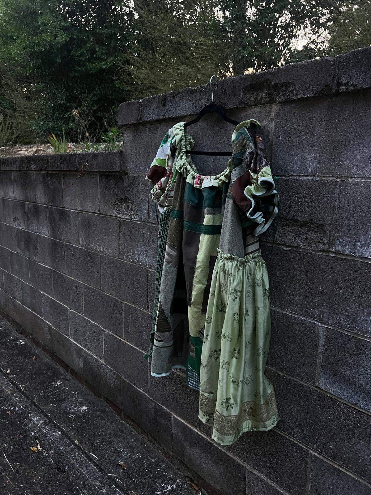 Green Scraps - Babydoll Dress