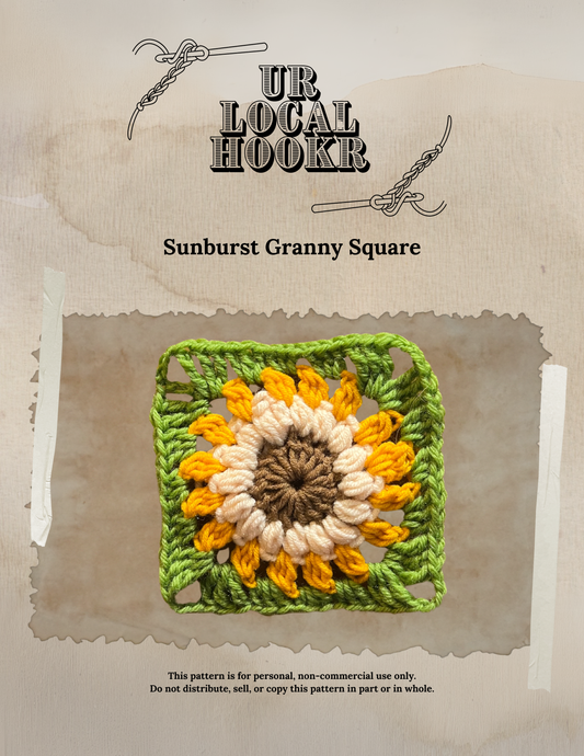 Sunburst Granny Square Pattern