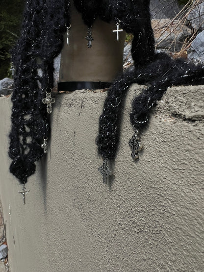 Sacrificial Shroud - Black Mohair