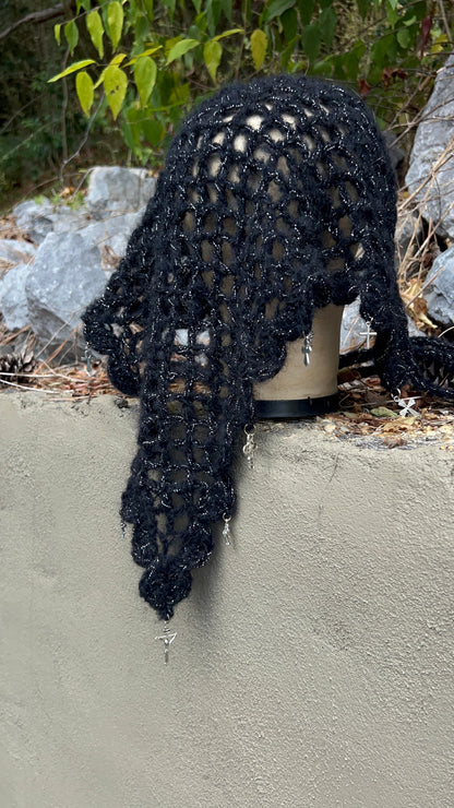 Sacrificial Shroud - Black Mohair