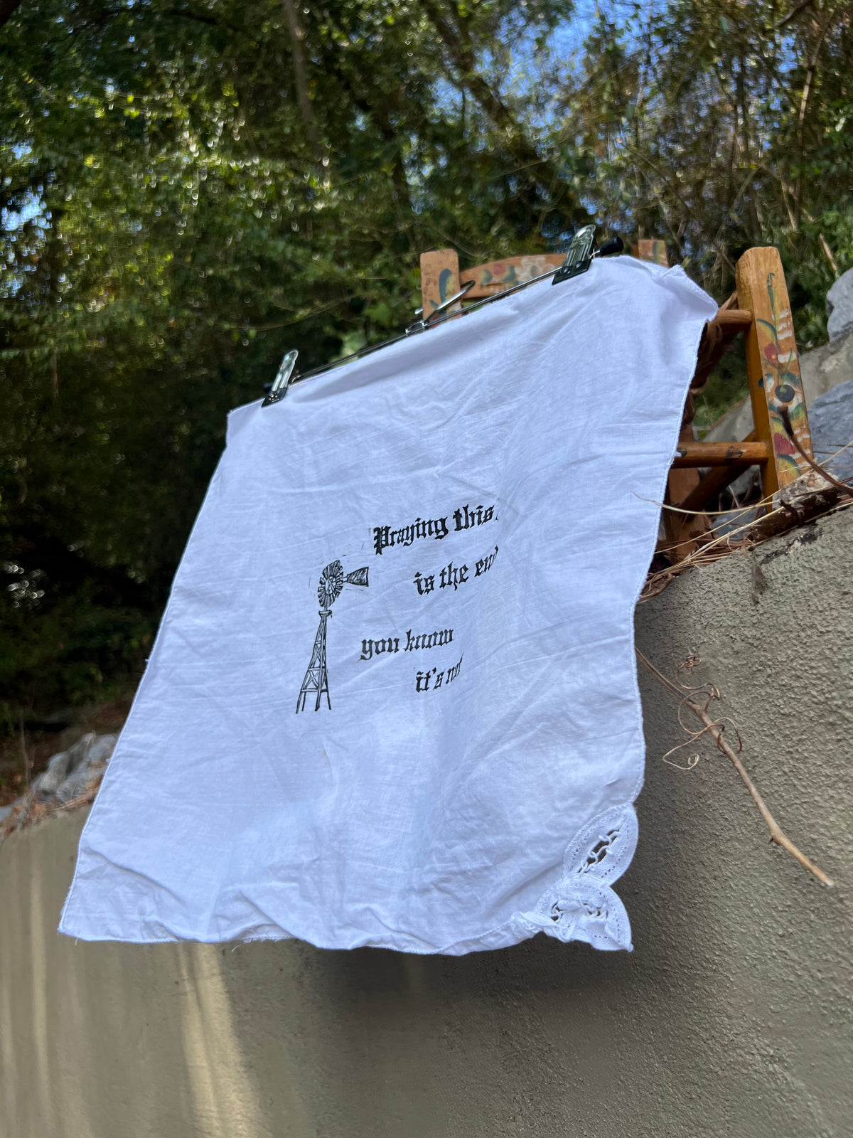 You Know It’s Not - Alter Cloth / Vintage Handkerchief - no. 1